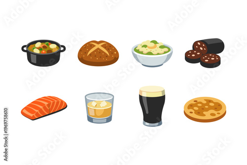 Irish Food and Drink Icons