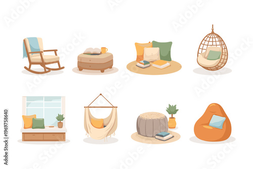 Cozy Seating and Relaxation Elements