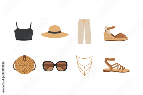 Summer Outfit Flat Lay Collection