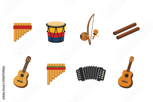 Various Musical Instruments Collection