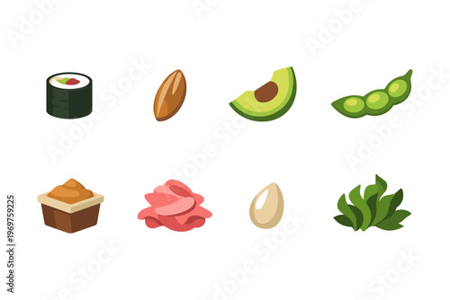 Japanese Food Ingredients Collection