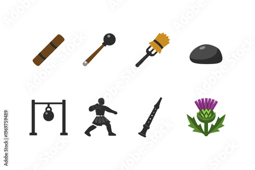 Scottish Highland Games Icons