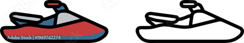 Jet Ski Watercraft Personal Water Craft Icon
