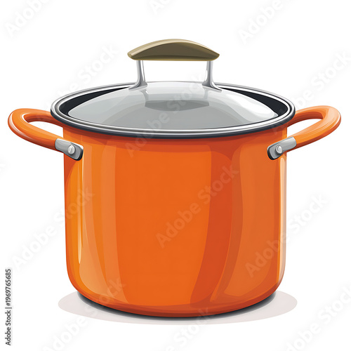 Culinary Utensil Pot Vector Illustration