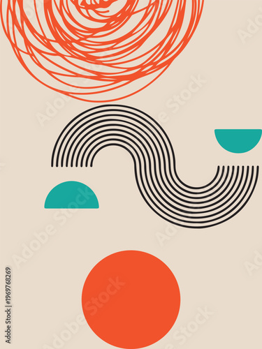 Minimalist Abstract Wall Decor Neutral Aesthetic Art Print Template