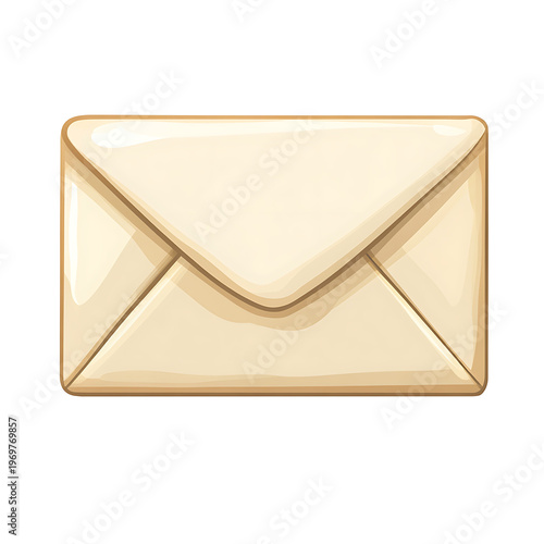 Envelope with mail symbol isolated vector