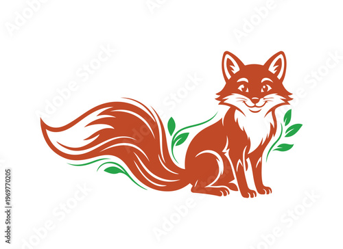 Ox mascot vector, cute animal silhouette, friendly wildlife