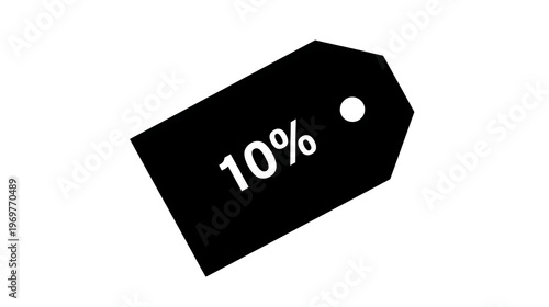 Discount tag showcasing a 10% savings offer