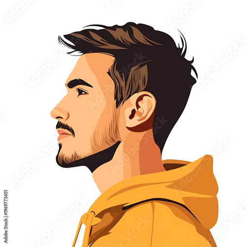 Professional Man Avatar Portrait Vector Illustration