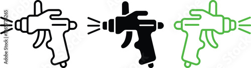 Illustration depicting a hand gesture transitioning into a spray can and back into a hand.