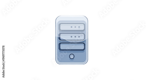 Server icon. Data center, database, cloud storage concept
