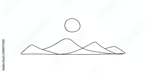 mountain landscape vector with mountain icons