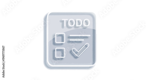 Todo list icon, task management, checklist with checkmark