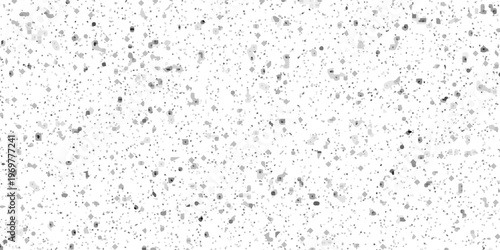 black and white paint on distressed overlay texture grass on ground vector. Terrazzo tiles mosaic pattern.