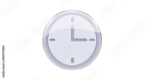 Clock icon showing 3 o'clock, time concept