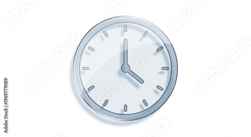 Clock icon showing time, time management concept