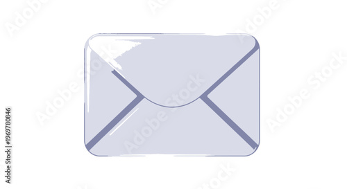 Envelope icon for email and message concept