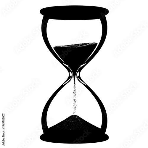 Classic hourglass symbolizing the passage of time