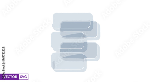 Overlapping speech bubbles for chat concept