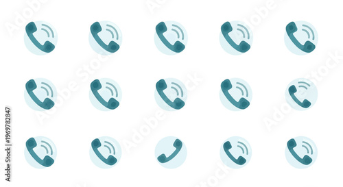 Phone icon pattern, communication concept background