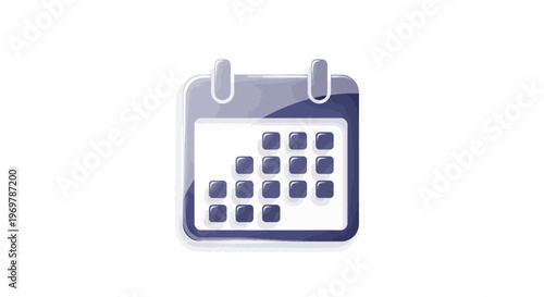 Calendar icon, schedule reminder, appointment date