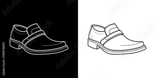 Shoe Line Art