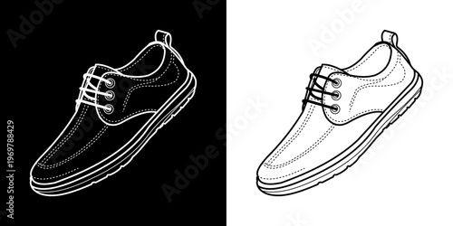Shoe Line Art