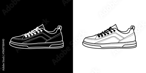 Shoe Line Art