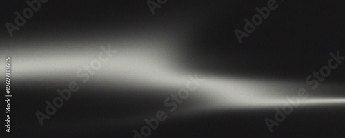 Tableau sur toile Black and white grainy gradient background, dark monochromatic noise texture ban