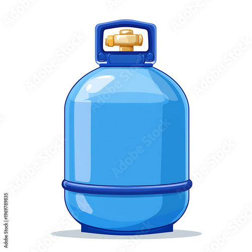 Isolated Natural Gas Tank Vector Illustration