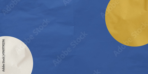 Modern Design with Vintage Paper Texture. Paper dark wrinkle and background collage texture with blue craft overlay. Wrinkled paper rough and magazine. Vector illustration