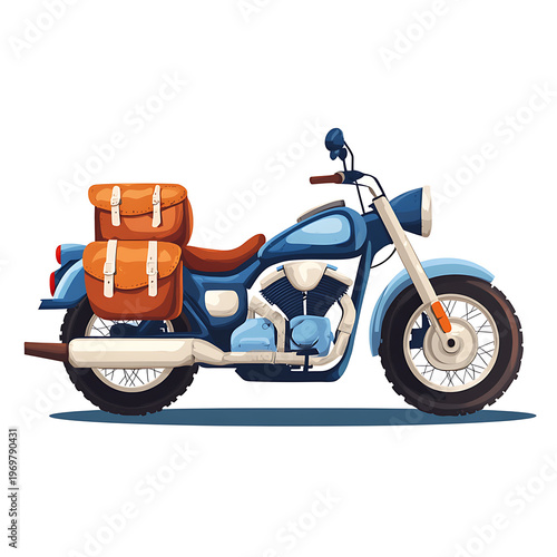 Vibrant Motorcycle Transport for Traveling Adventure
