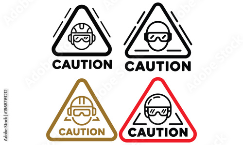 Caution sign with face mask symbol for safety warning and protection concept