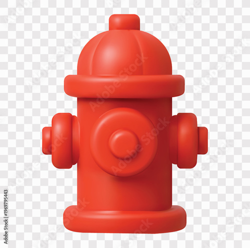 Firefighter and Emergency Equipment Vector Icon Set | 3D icon set | fire hydrant