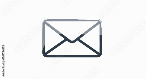 Email icon. Message, communication, envelope symbol. Isolated vector