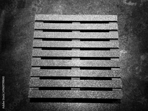 Wooden Tea Holder Detail. Monochrome hues.