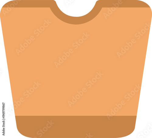 Cardboard takeaway food box illustration, ideal for packaging, food delivery, restaurant, and eco-friendly meal concepts.