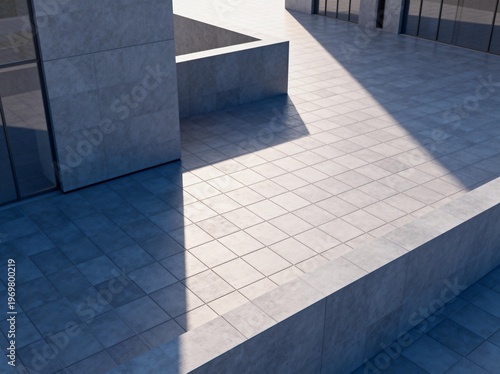 Modern Urban Architecture with Stone Tiles