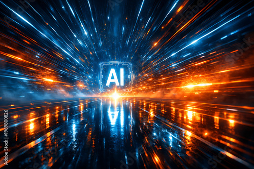 A high-tech global world for artificial intelligence, machine learning