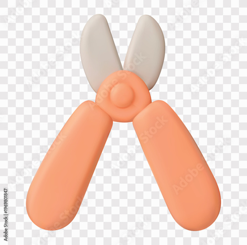 Pet Grooming and Care Set Vector Icon Set | 3D icon set | nail clippers
