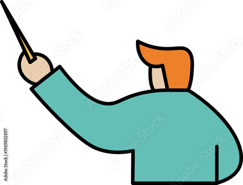 Sales Pitch Director Leading Presentation