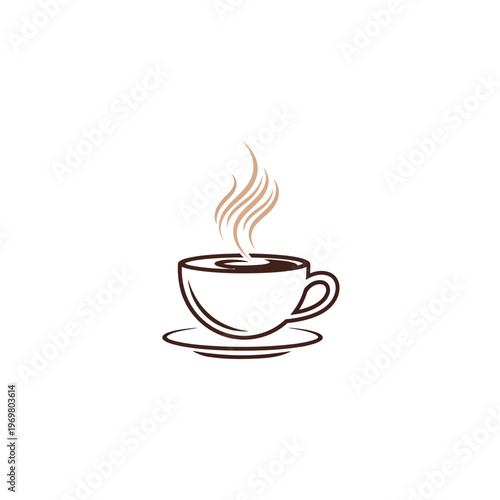 A steaming hot cup of coffee.