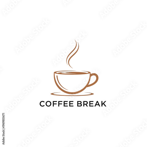 A steaming cup of coffee break.