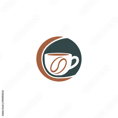 A logo of a coffee cup.