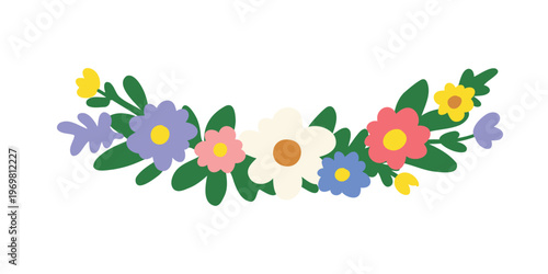 beautiful flower arrangement detailed vector