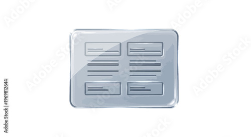 Shiny Data Table Icon for Web Design