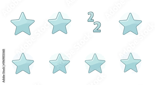 Star rating concept. Customer feedback. Review stars.