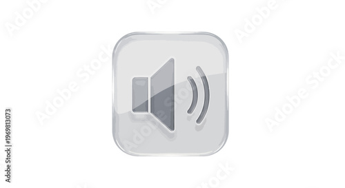 Speaker icon, volume control button, sound symbol