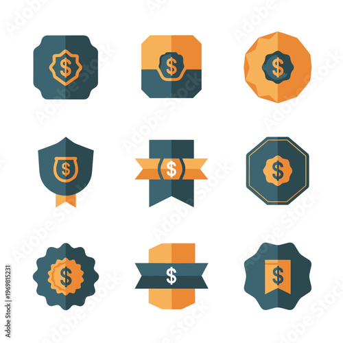 A stylized icon representing finance and money, featuring a dollar sign on a wavy background, conveying a sense of modernity and simplicity.