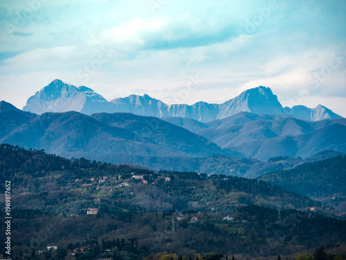 Italia, Toscana, Lucca, le Alpi Apuane.